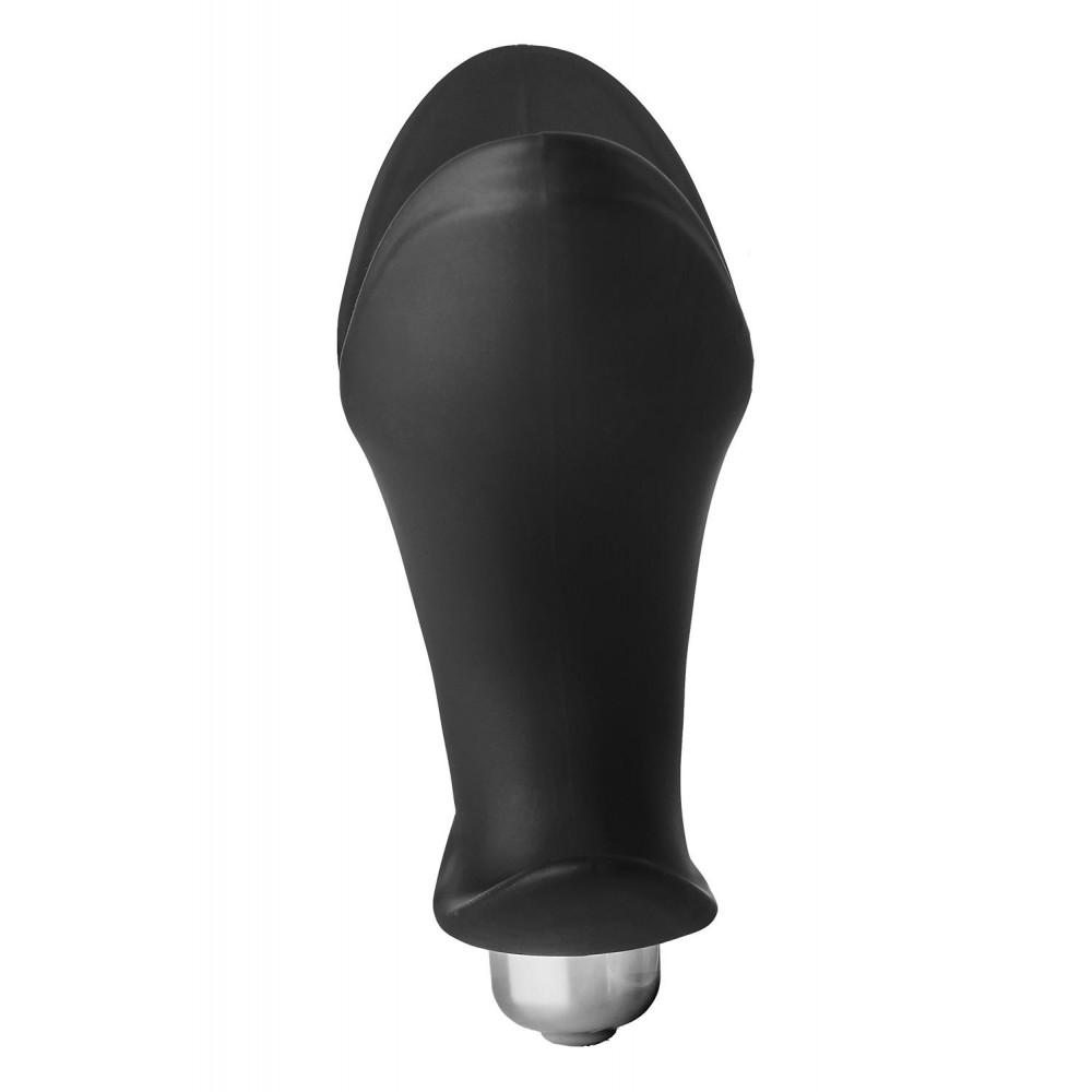 Анальные игрушки с вибрацией - Анальная пробка с вибрацией FANTASSTIC VIBRATING ANAL ANCHOR PLUG BLACK 4