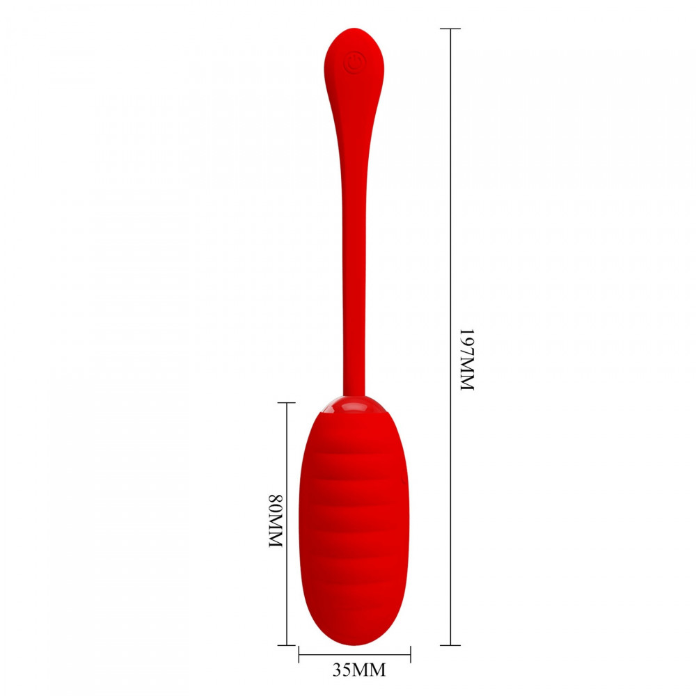 Різне - Віброяйце серії Pretty Love - Kirk EGG Red, BI-014654-2 8
