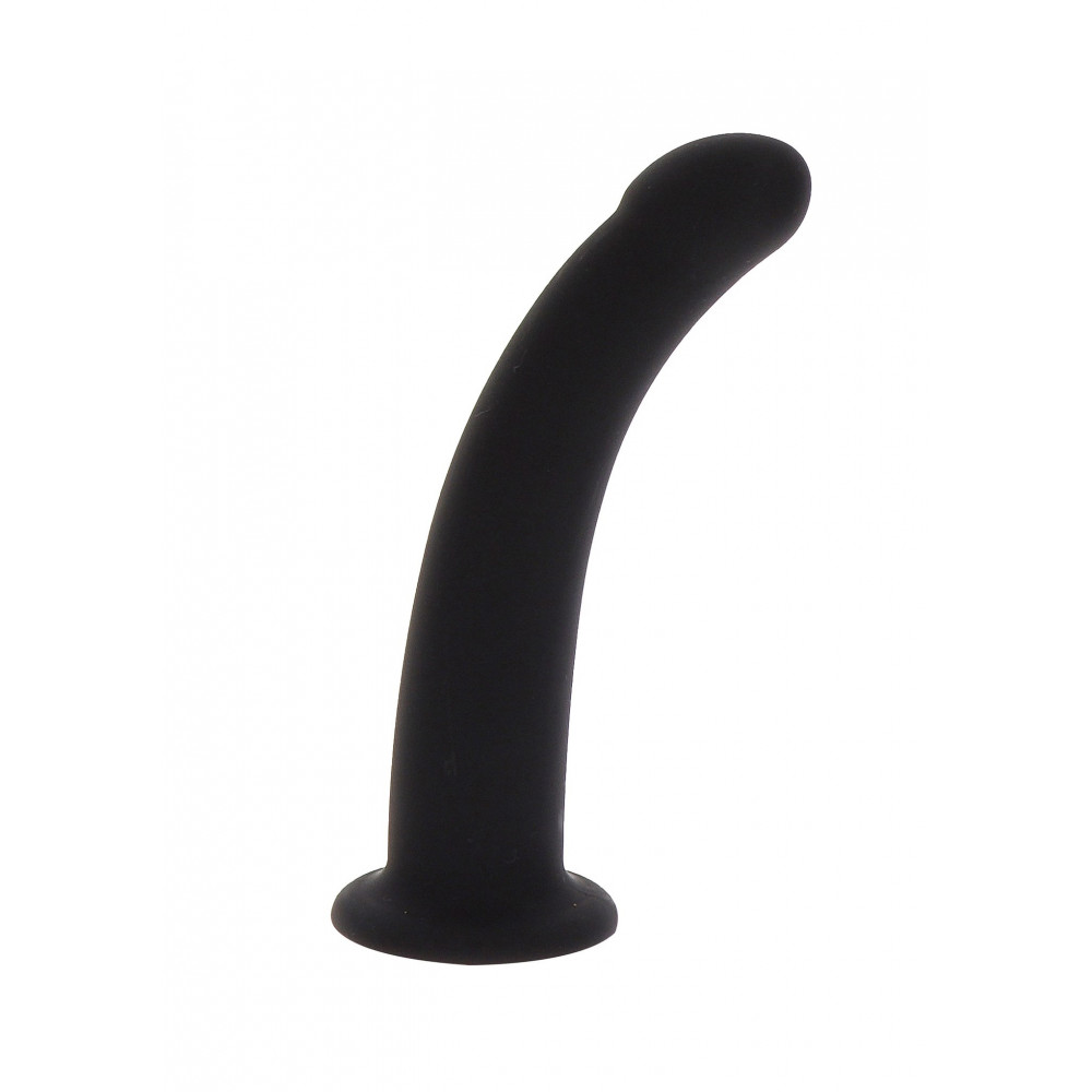 Секс игрушки - Фаллоимитатор страпон Taboom Strap-On Dong Medium черного цвета, 14 см х 3.3 см