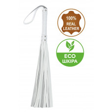 Флогер з комбінованої шкіри Flirty COMBO Leather - White, BM-00013