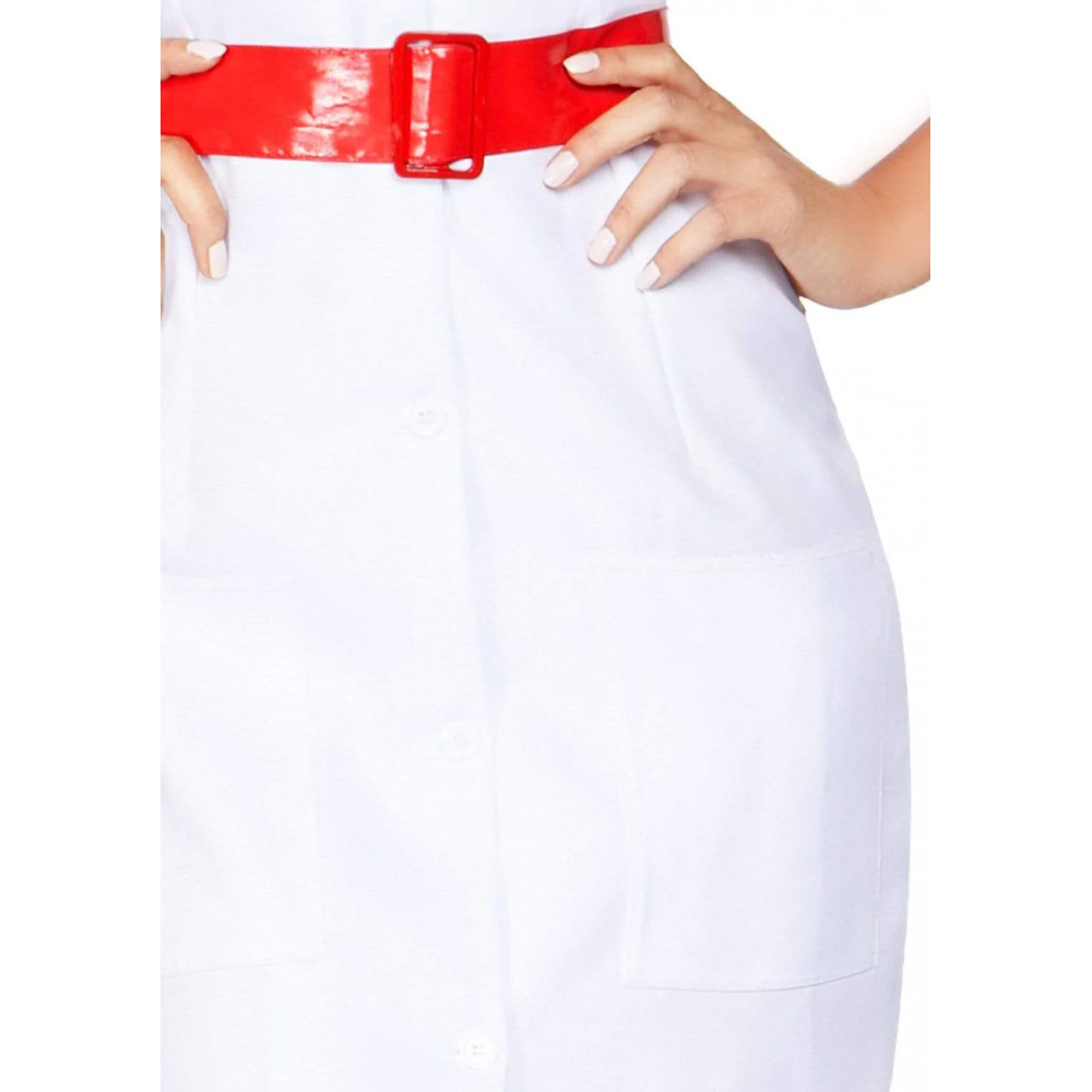 Разное - Костюм медсестры S Leg Avenue 2 предмета, бело-красный 5