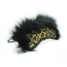 Маска на глаза с мехом Flocky blindfold leopard