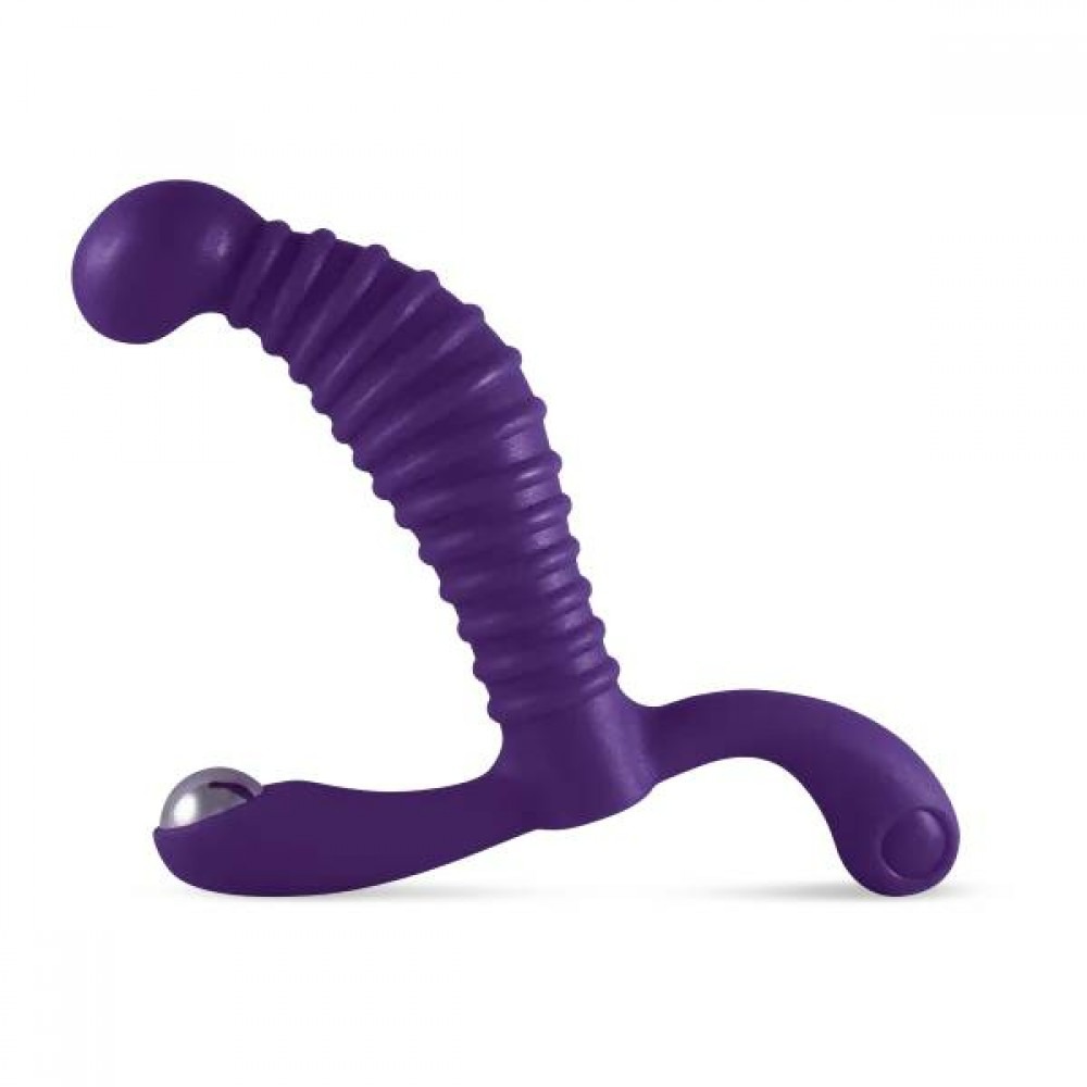 Секс игрушки - Массажер простаты рельефный Nexus Titus фиолетовый, 9.2 х 3.2 см
