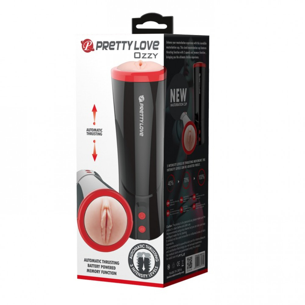  - Мастурбатор автоматизований реалістичний Pretty Love Ozy Vagina Flesh Tube у вигляді вагіни 5
