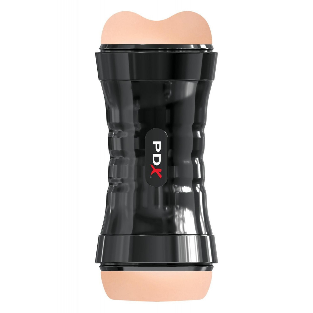 Мастурбаторы без вибрации - Мастурбатор вагина и анус Pipedream PDX Extreme в колбе, 21 см 1