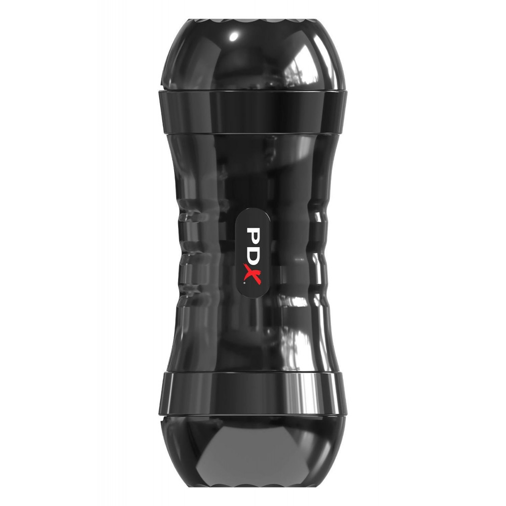 Мастурбаторы без вибрации - Мастурбатор вагина и анус Pipedream PDX Extreme в колбе, 21 см 4