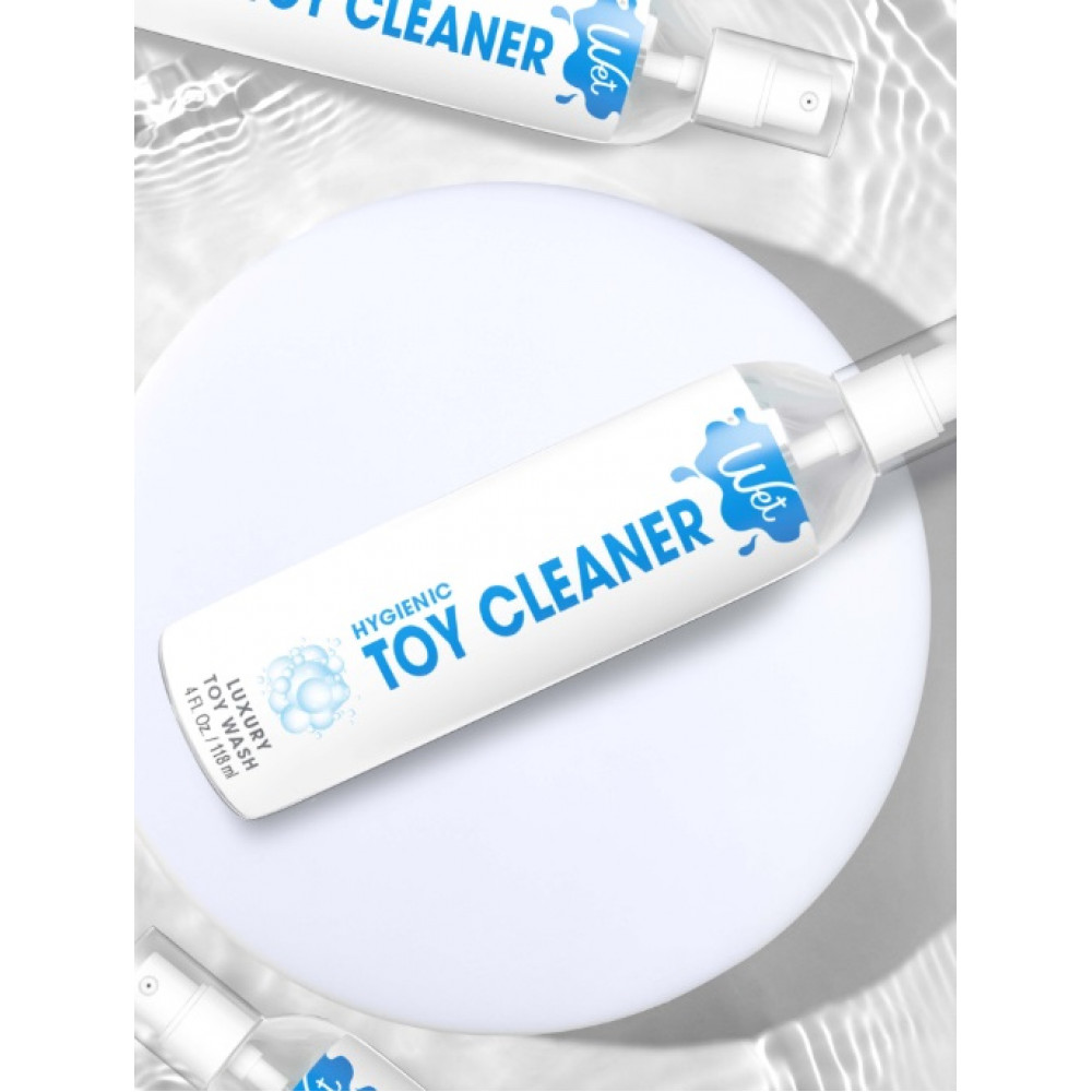 Лубриканты - Очиститель для секс-игрушек без спирта Wet Toy Cleaner, на водной основе, 118 мл 2