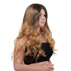 Парик длинный волнистый Fetish Hair балаяж русый, 65 см