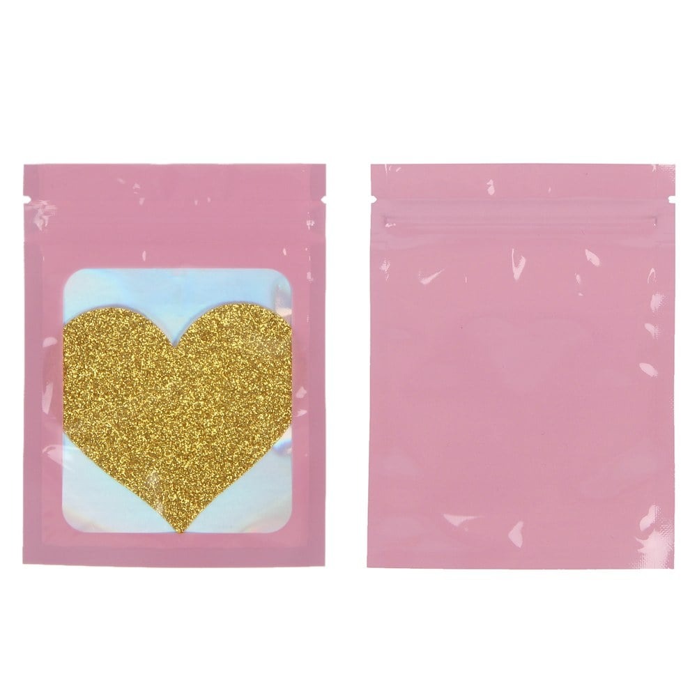 Різне - Пестиси на соски з гліттером Star Night золотисті серця 2