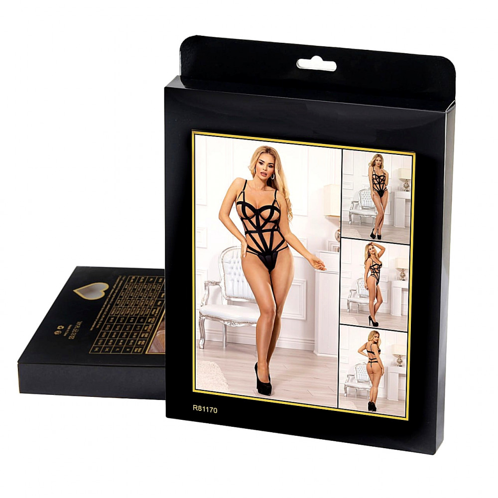 Різне - Контурне боді Star Night Bondage Bodysuit чорне, XL 4