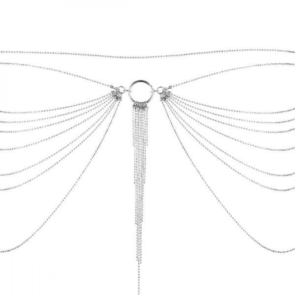 Интимные украшения - Цепочка трусики или лиф Bijoux Indiscrets Magnifique Waist Chain - silver, украшение на тело 6