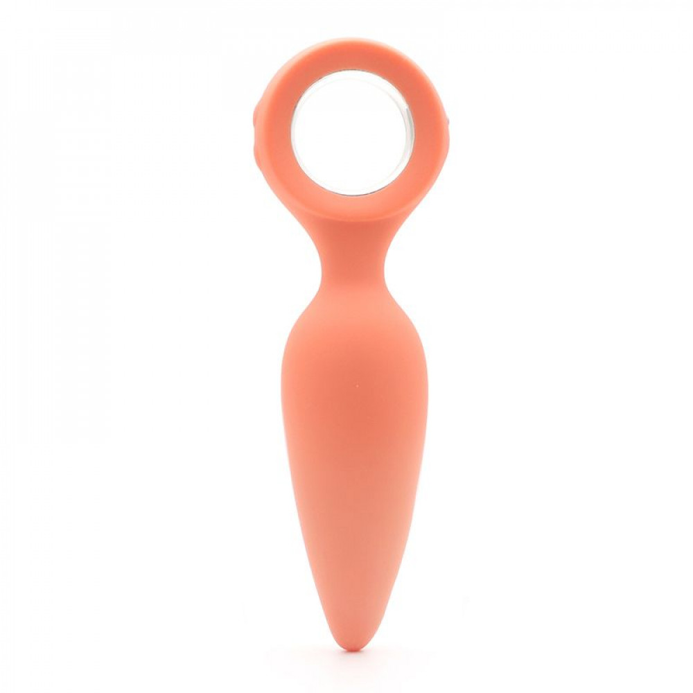  - Анальная вибропробка KISTOY Orville Orange, диаметр 30мм 8