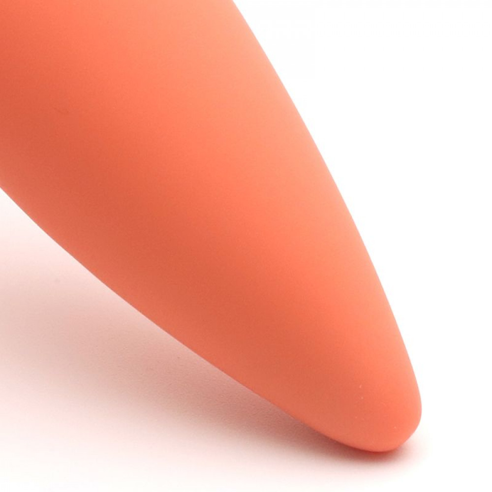  - Анальная вибропробка KISTOY Orville Orange, диаметр 30мм 3
