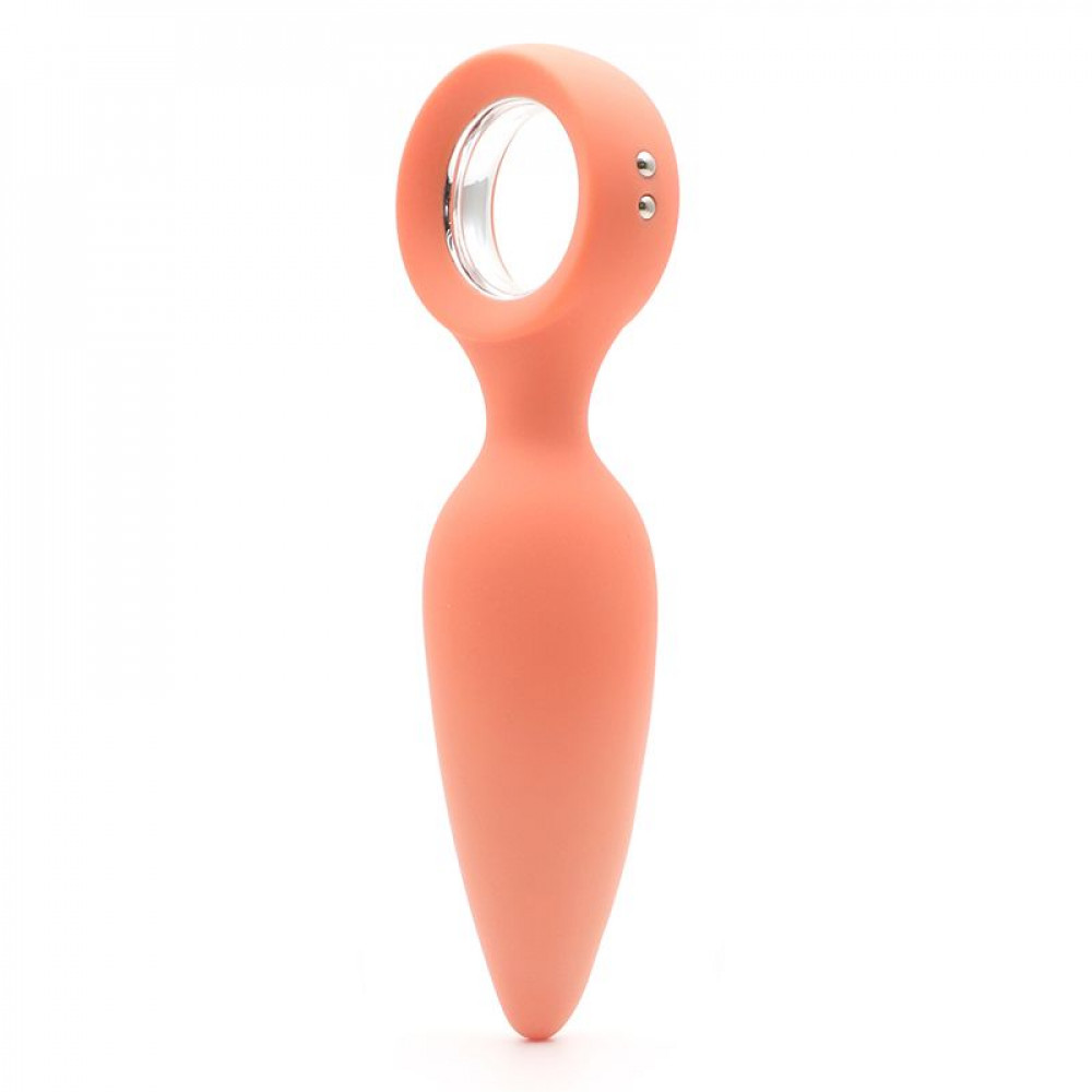  - Анальная вибропробка KISTOY Orville Orange, диаметр 30мм