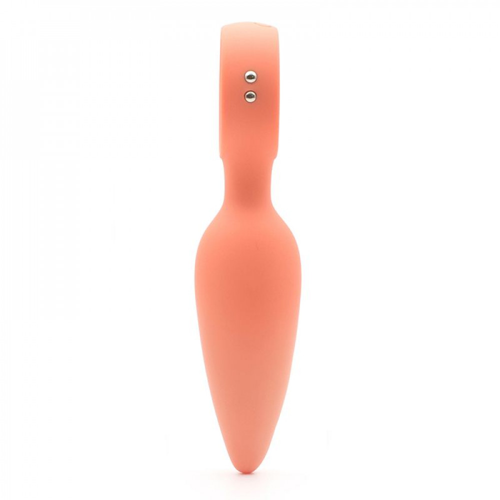  - Анальная вибропробка KISTOY Orville Orange, диаметр 30мм 7