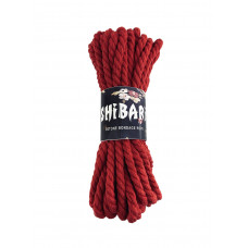 Хлопковая веревка для Шибари Feral Feelings Shibari Rope, 8 м красная