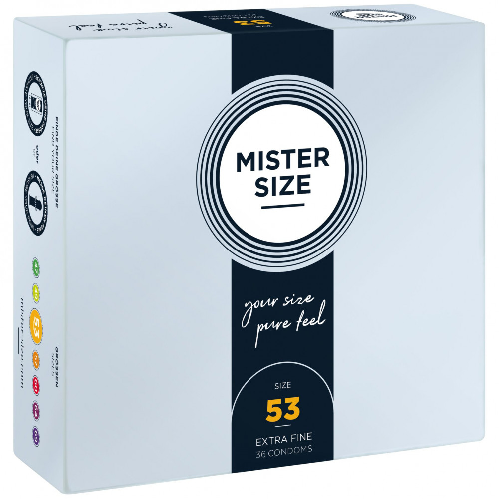Презервативы - Презервативы Mister Size - pure feel - 53 (36 condoms), толщина 0,05 мм