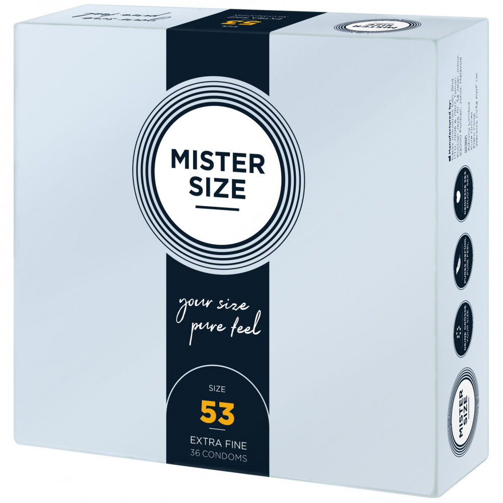 Презервативы - Презервативы Mister Size - pure feel - 53 (36 condoms), толщина 0,05 мм 2