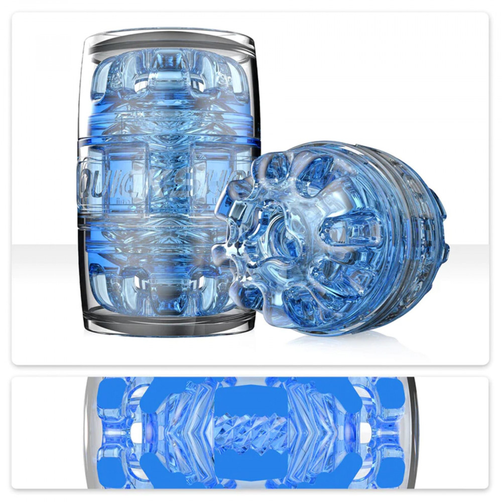 Другие мастурбаторы - Мастурбатор Fleshlight Quickshot Turbo Blue Ice, компактный, отлично для пар и минета