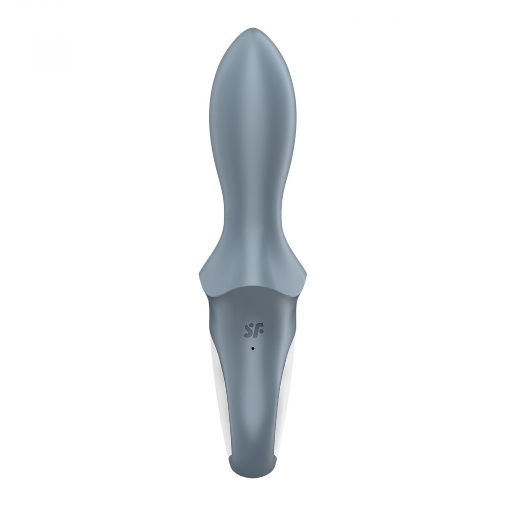 Анальные игрушки с вибрацией - Анальный надувной вибратор Satisfyer Air Pump Booty 1, гибкий ствол 2