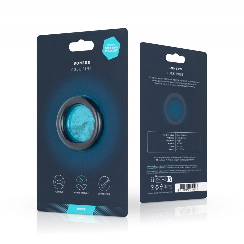 Эрекционные кольца без вибрации - Эрекционное кольцо Boners Ergo Cockring 4