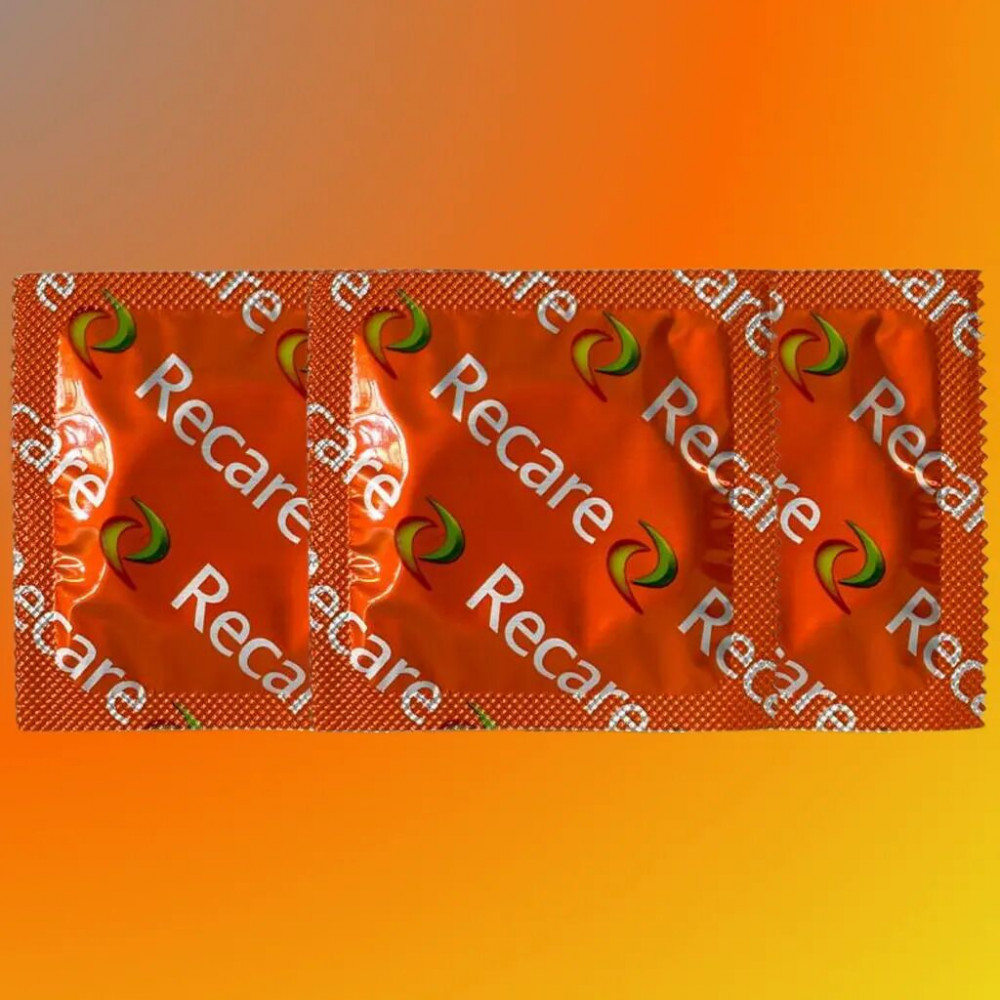 Презервативы - Презервативы Recare Color Fruit Flavour Condoms 3 шт, ароматы: мята, банан, клубника 1