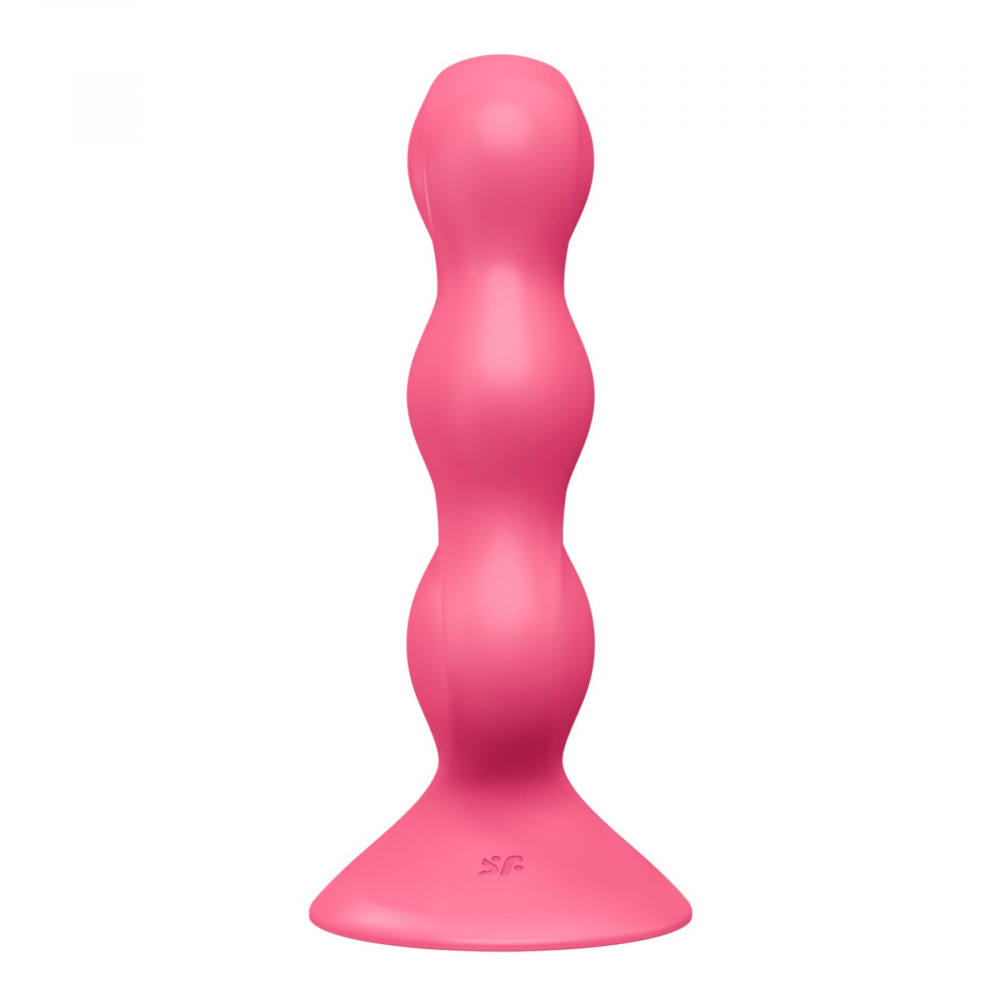 Анальные игрушки с вибрацией - Анальный стимулятор-бусины Satisfyer Triple Ball-R Red 2