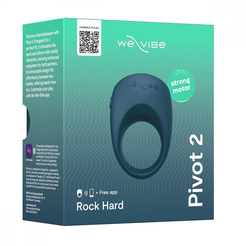 Эрекционные кольца с вибрацией - Эрекционное смарт-виброкольцо We-Vibe Pivot 2 Slate 7