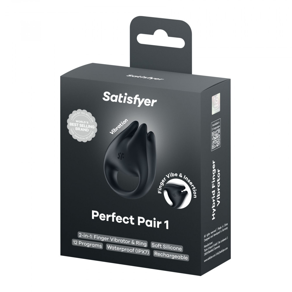 - Вібратор на палець та ерекційне кільце 2в1 Satisfyer Perfect Pair 1 7
