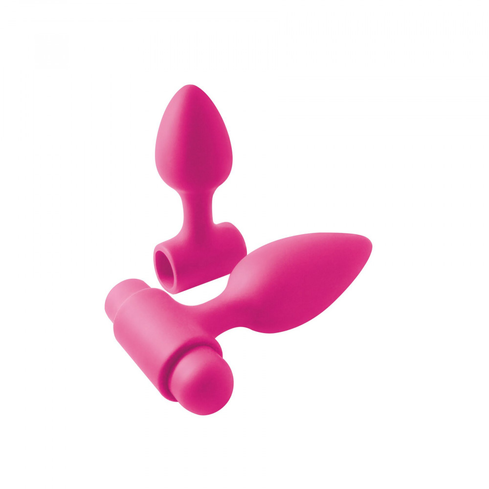Анальные игрушки с вибрацией - Анальная пробка с вибрацией NS Novelties INYA - Vibe-O-Spades -Pink
