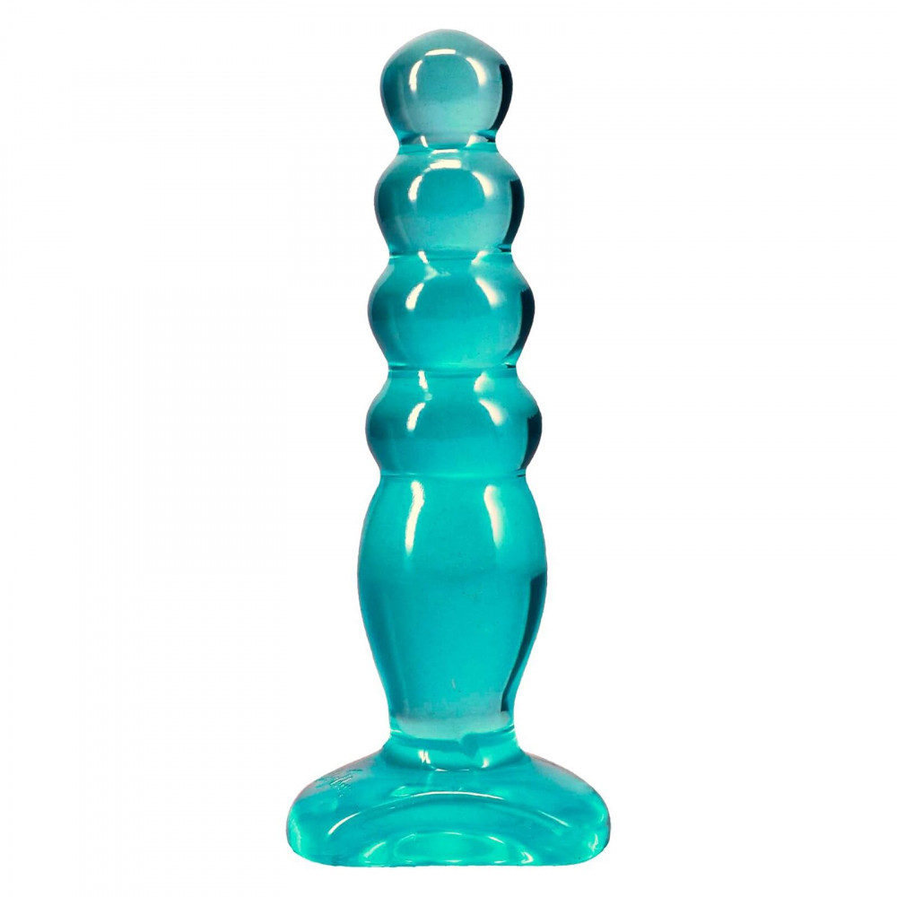 Фалоімітатор - Дилдо Doc Johnson Crystal Jellies - Anal Delight - 5 Inch - Teal