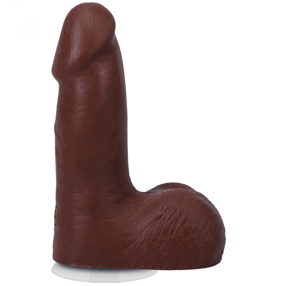 Фалоімітатор - Фалоімітатор Doc Johnson The Realistic Cock ULTRASKYN - 5 Inch with Balls Chocolate