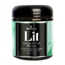 Масажна свічка Sensuva Lit Eucalyptus Releaf Luxury Massage Candle 113г
