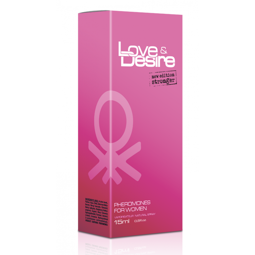 Різне - Туалетна вода з феромонами для жінок Love & Desire for Women, 15 ml 2