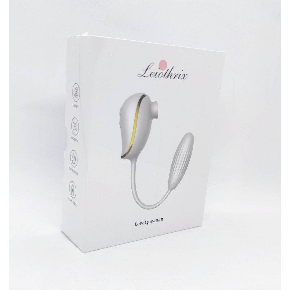 Вакуумный вибратор - Вакуумный стимулятор клитора с виброяйцом High End Suction Love Egg PINK 3