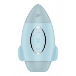 Вакуумний вібратор подвійної дії у вигляді Ракети Satisfyer Mission Control, блакитний