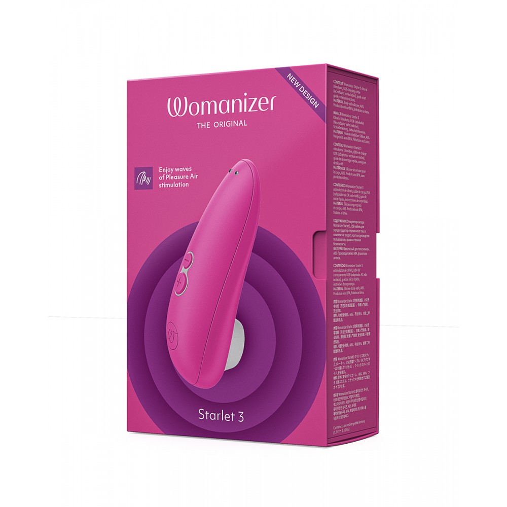 Вибраторы Womanizer - Вакуумный клиторальный стимулятор Womanizer Starlet 3 Pink 8