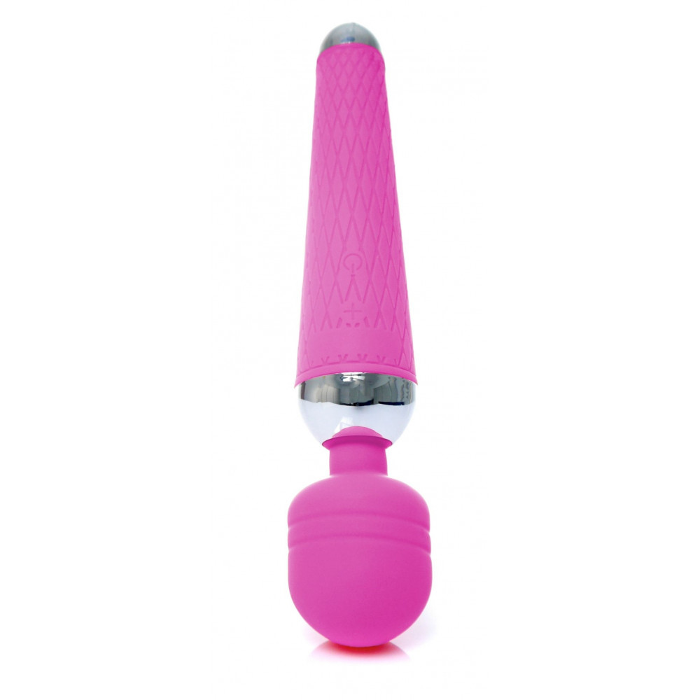 Вибратор - Вибромассажер Boss Series - Massager Power Wand USB Purple 16 Function, BS2200035 4