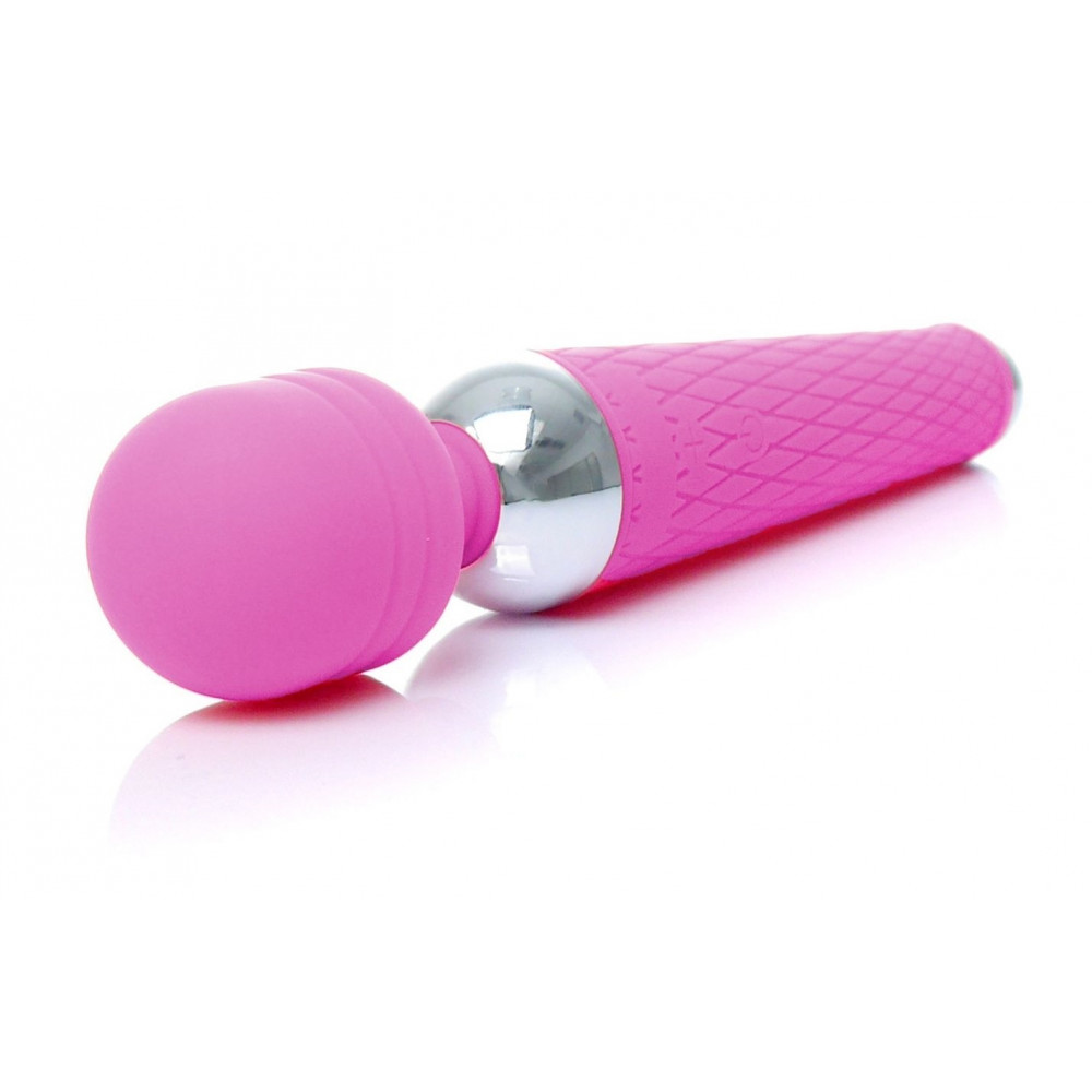 Вибратор - Вибромассажер Boss Series - Massager Power Wand USB Purple 16 Function, BS2200035 5