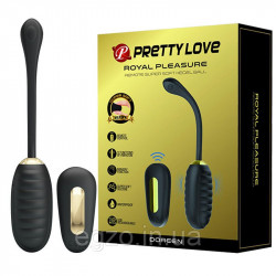 Виброяйцо с рельефным дизайном PrettyLove " ROYAL PLEASURE " с пультом ДУ " BI-014711W