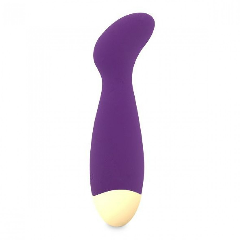 Секс игрушки - Вибратор для точки G Rianne в сумочке, фиолетовый, 14 см х 3.5 см 2