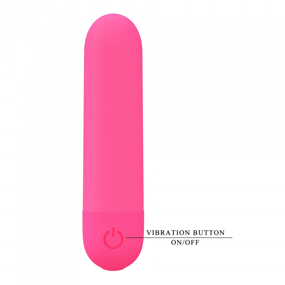 Вибропули и мини-вибраторы - Вибропуля Pretty Love STEFAN розовая, 8 х 1.8 см 4