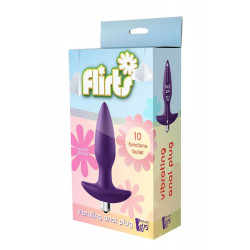Вібруюча анальна пробка Dream Toys Flirts, фіолетова