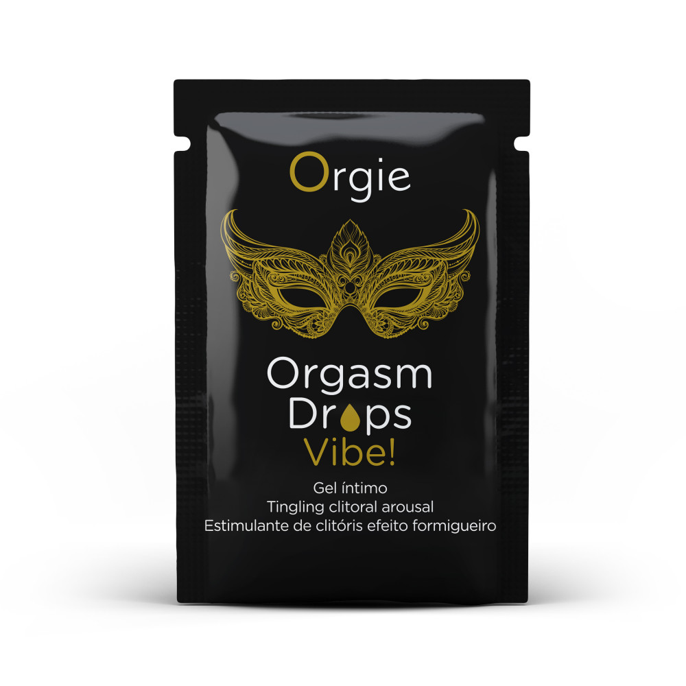  - САШЕТ Клиторальные капли с вибрацией ORGASM DROPS VIBE! - 2 мл Orgie (Бразилия-Португалия)