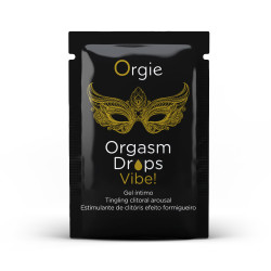 САШЕТ кліторальні краплі з вібрацією ORGASM DROPS VIBE!, 1 мл ORGIE (Бразилія-Португалія)
