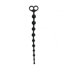 ET106BLK Анальные бусы Long Anal Beads черные, 33.5 см x 2.5 см