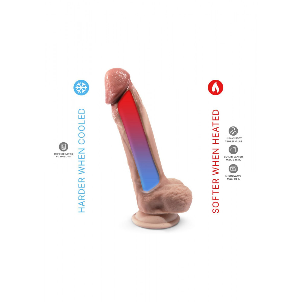 Секс игрушки - Фаллоимитатор SilexD Tomas Premium Real Skin Flesh (9in MODEL 1) (надорвана упаковка!!!) 5