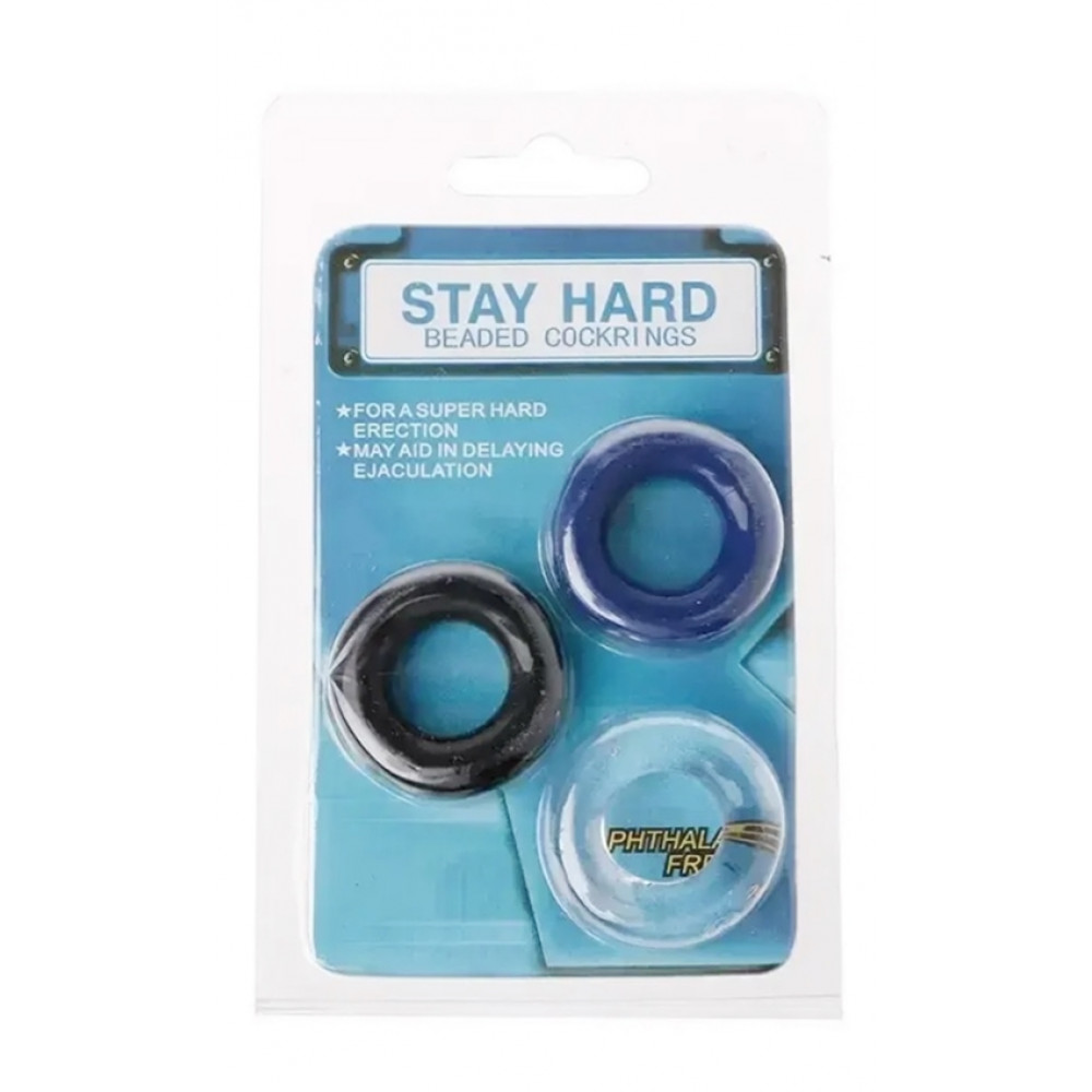 Разное - Набор эрекционных колец Stay hard, CN-330300012 3