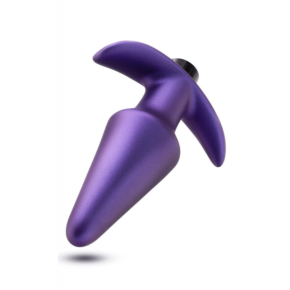 Секс игрушки - Анальная пробка с вибрацией Anal Adventures Blush, силиконовая, фиолетовая, 12.7 х 3.8 см 3