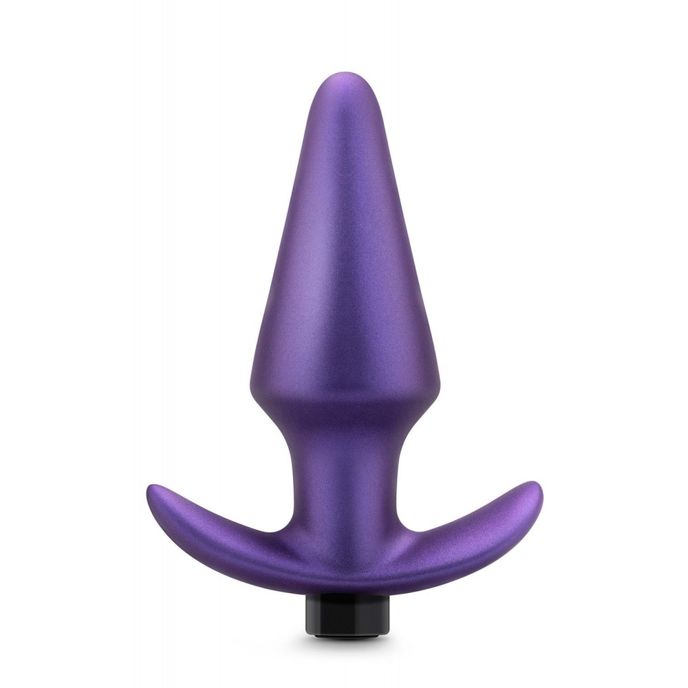 Секс игрушки - Анальная пробка с вибрацией Anal Adventures Blush, силиконовая, фиолетовая, 12.7 х 3.8 см